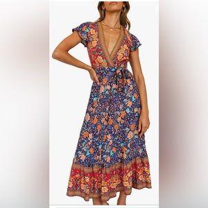 Boho Wrap Dress